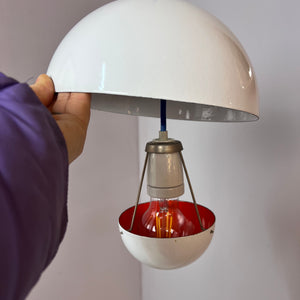 Hängelampe Flowerpot weiß Emaille von Verner Panton für Louis Poulsen