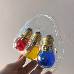 Set: 3x Schnaps in Glühbirne