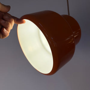 Hängelampe Poker orange von Jo Hammerborg für Fog & Mørup