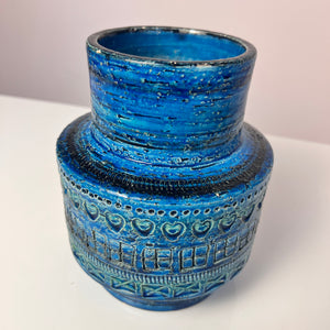 Vase Serie Rimini Blu von Aldo Londi für Bitossi