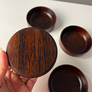 Set: 4x Schale stapelbar Palisander