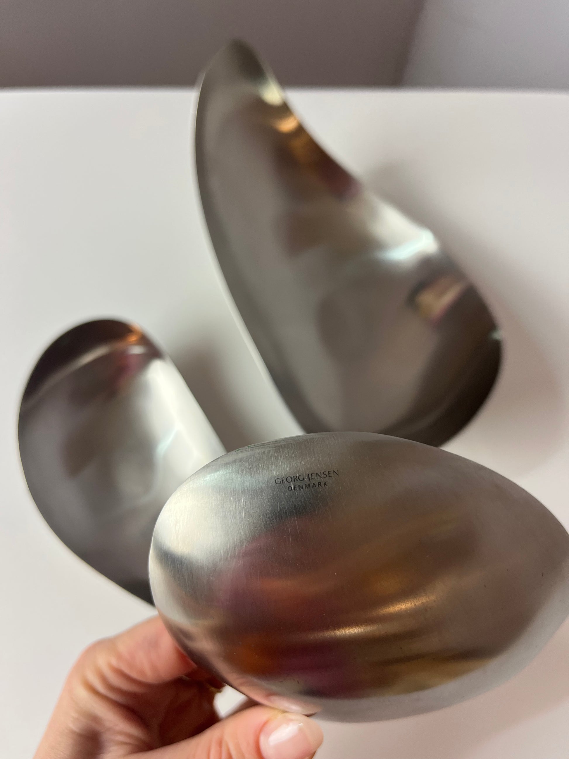 Set: Servierschalen Leaf von Helle Damkjær für Georg Jensen