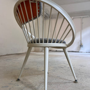 Circle Chair weiß von Yngve Ekström für Swedese