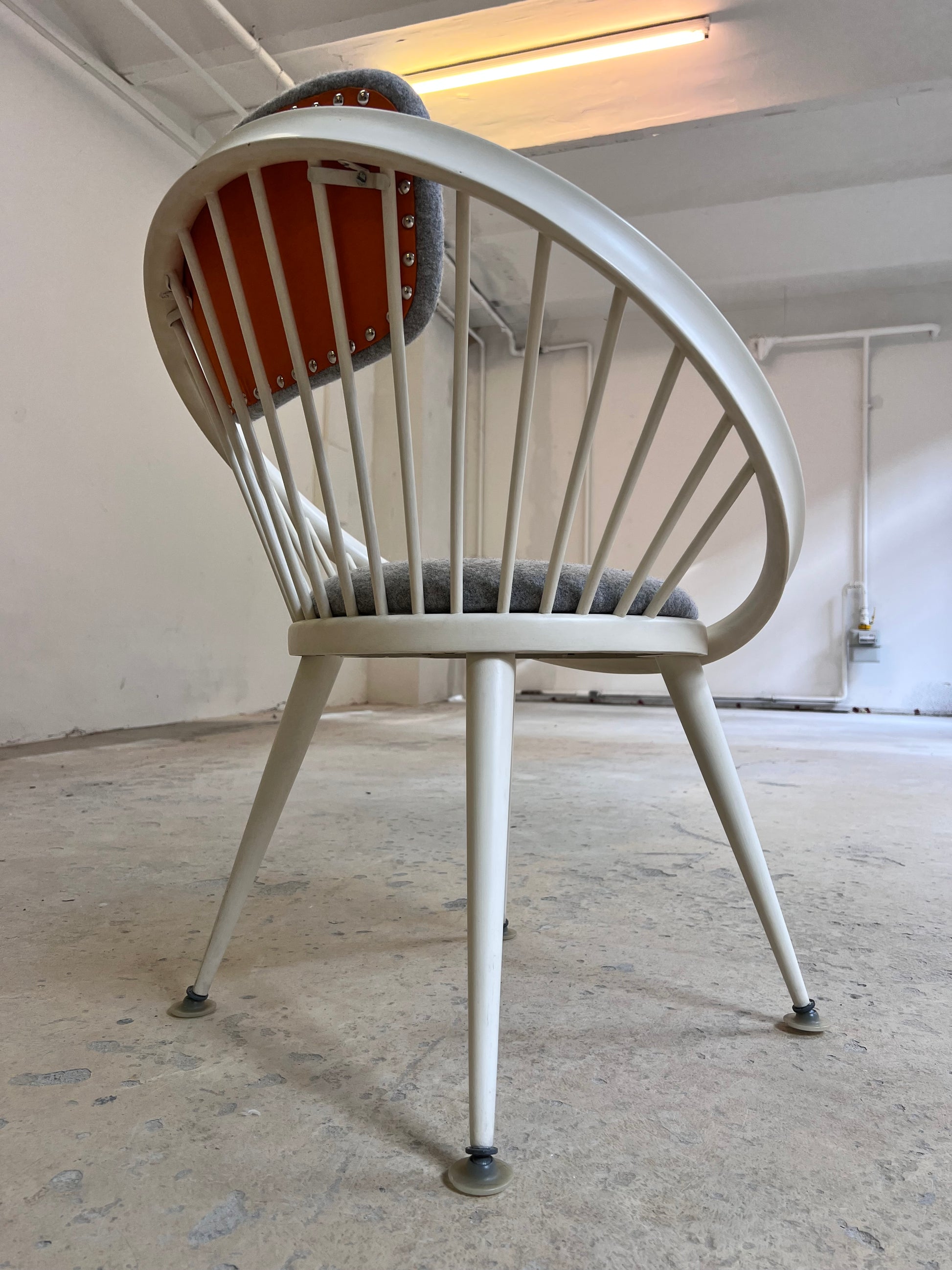 Circle Chair weiß von Yngve Ekström für Swedese