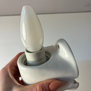 Wandlampe Modell 6068 weiß von Wilhelm Wagenfeld für Lindner