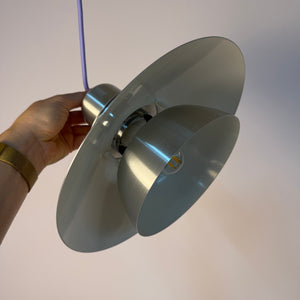 Lamellenlampe silber aus Dänemark