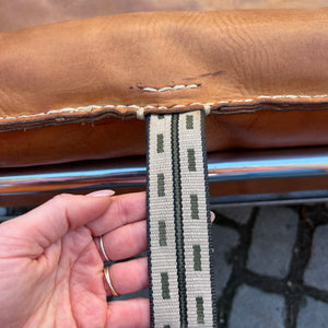 Kufensofa / Tagesbett Echtleder Chrom von Hynek Gottwald