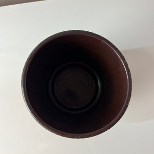 Blumentopf Fat Lava rot weiß von Jopeko Keramik