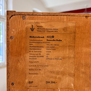 Bücherschrank 602/D Esche von Franz Ehrlich für Hellerau