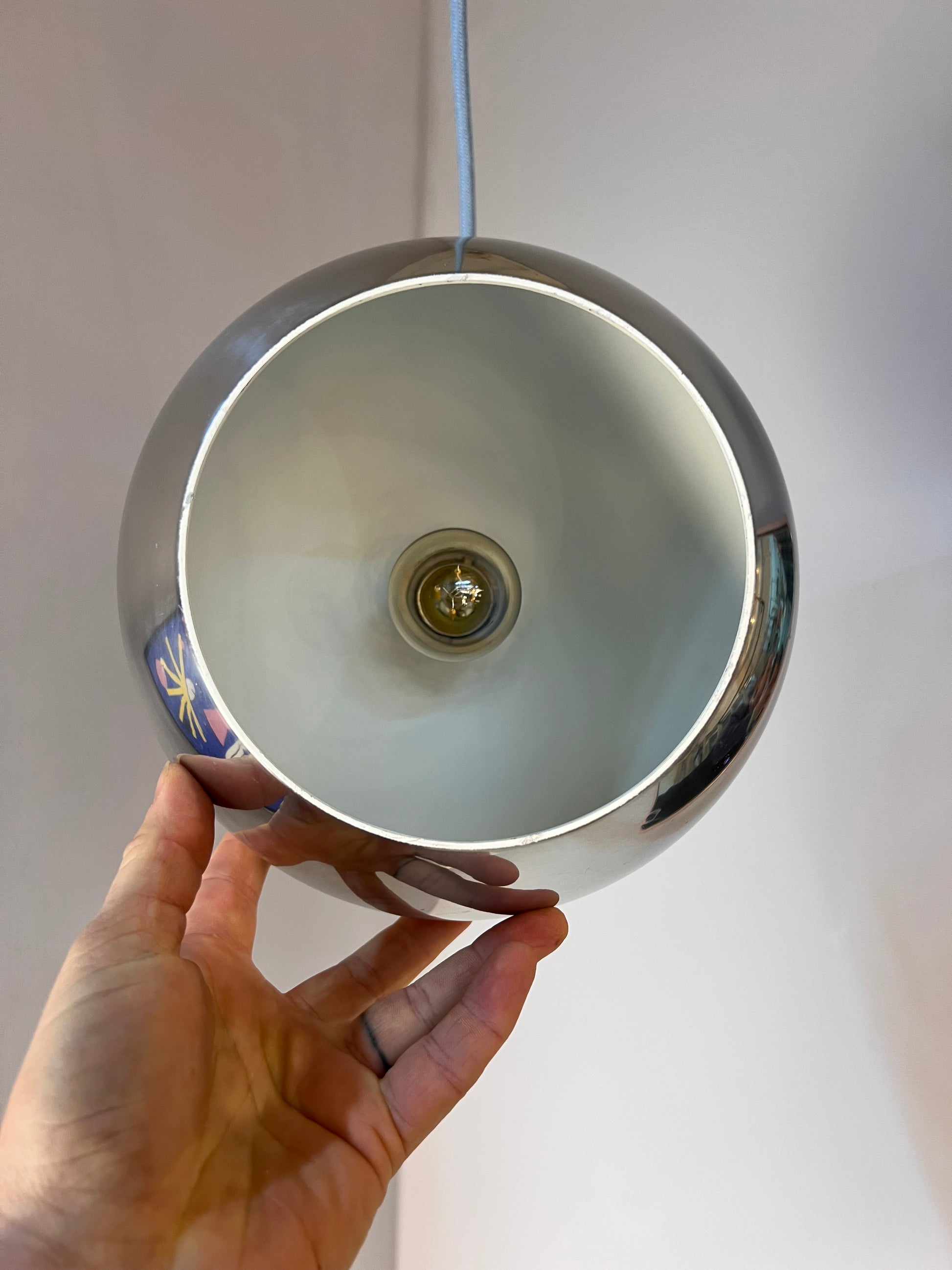 Kugellampe Topan Chrom von Verner Panton