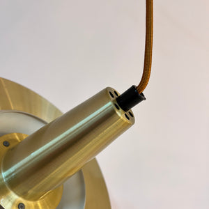 Lamellenlampe gold aus Dänemark