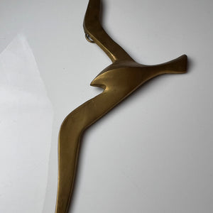 Wanddeko Schwalbe Messing