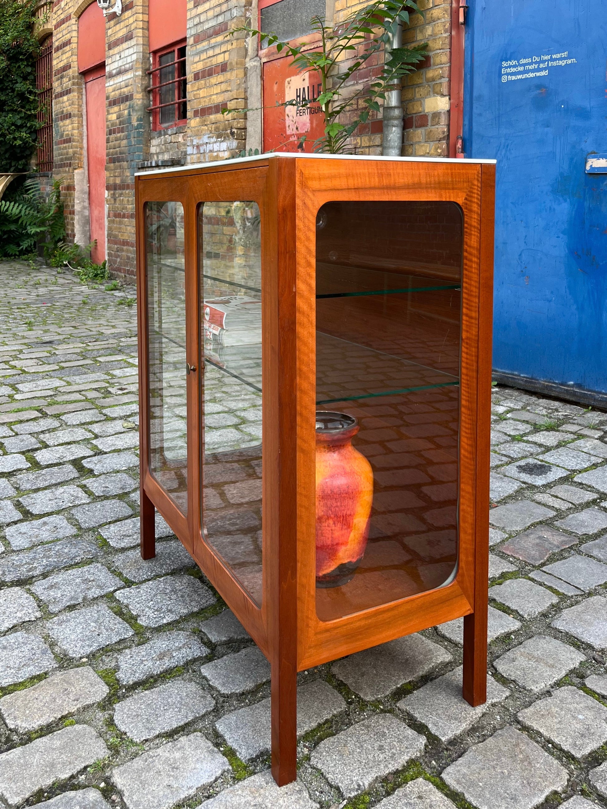 Vitrine Teak Glas von Hans Eichenberger für Röthlisberger
