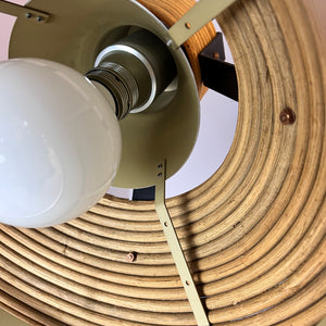 Hängelampe Rattan Kupfer von Doria Leuchten