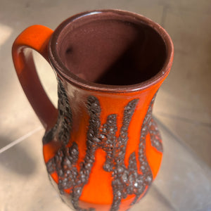 Bodenvase Fat Lava orange von Scheurich West Germany