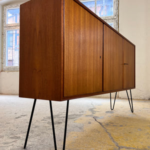 Sideboard Teak auf Hairpinlegs von rt Möbel