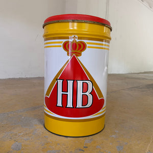 HB Sitztonne mit rotem Sitzpolster