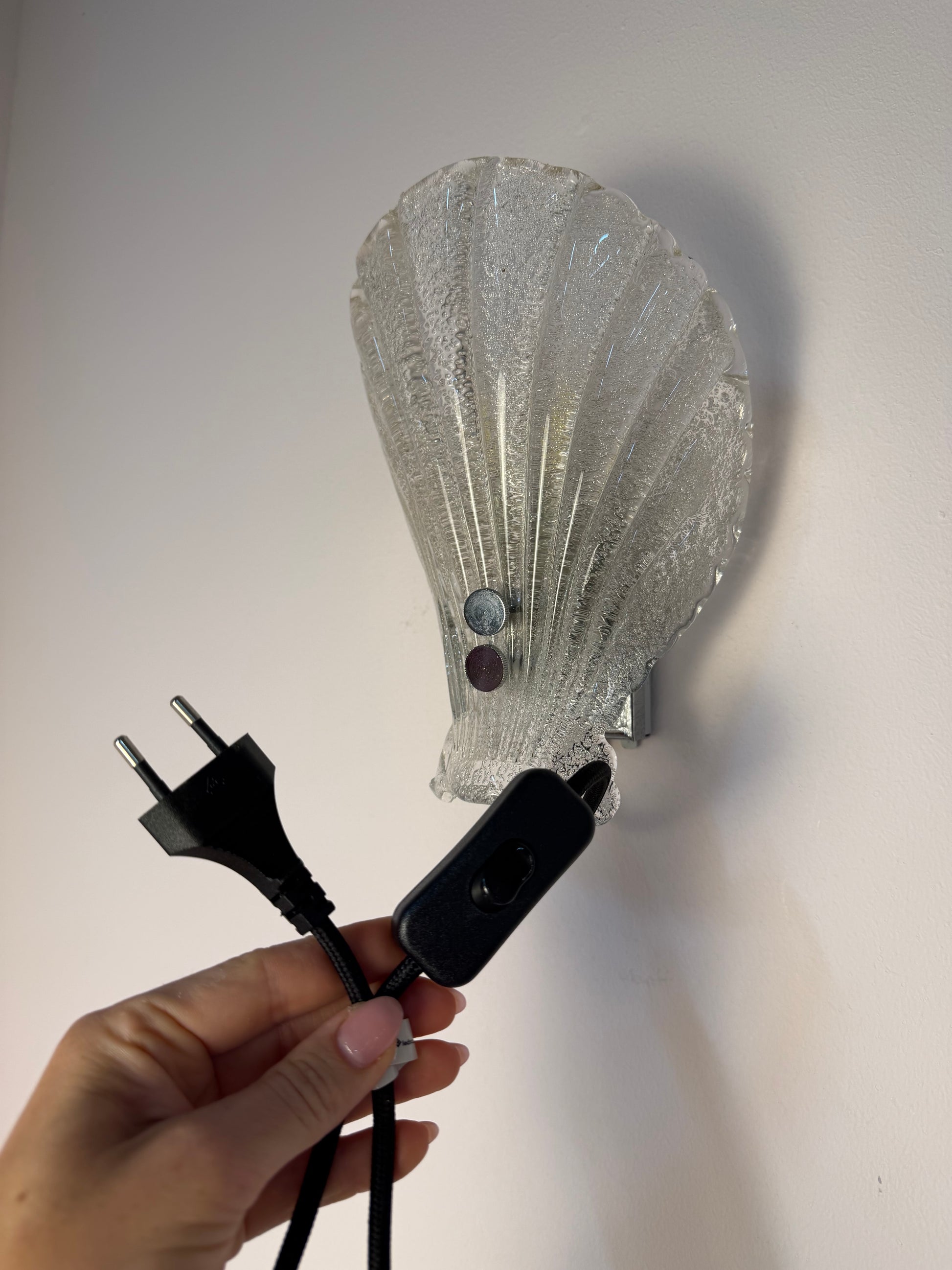 Wandlampe Muschel Glas von Sölken