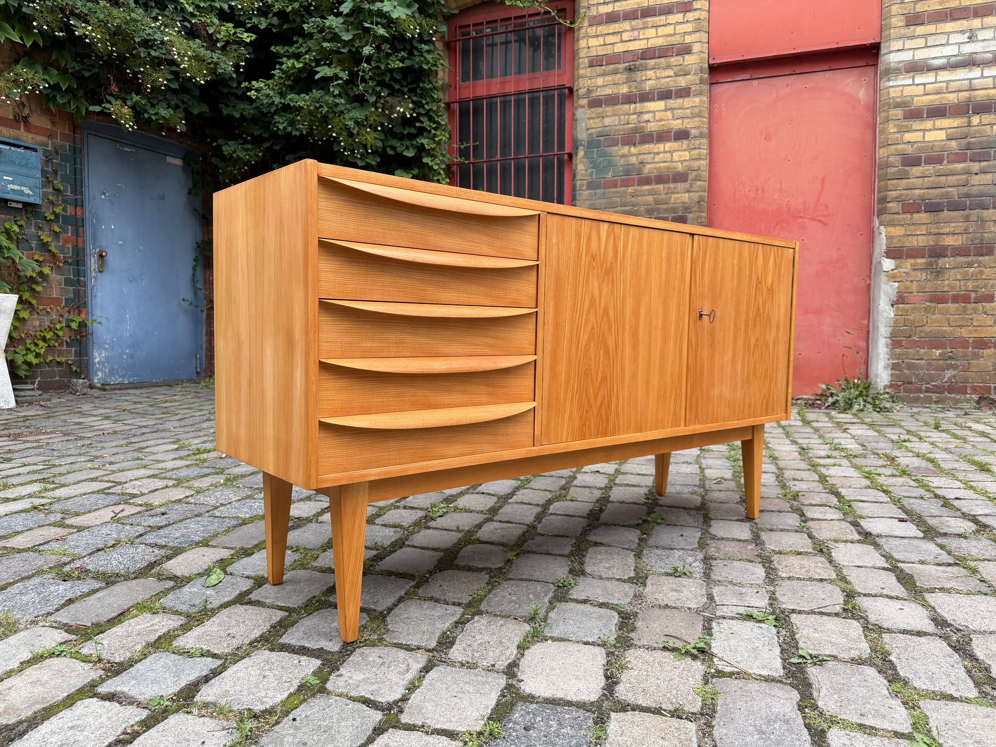 Sideboard Typ 602/K Esche von Franz Ehrlich für Hellerau