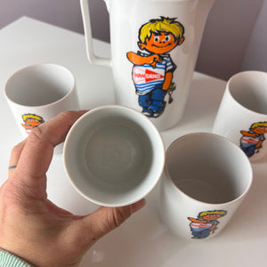 Set: 4 Becher & 1 Kanne Hansano von Schirnding Bavaria