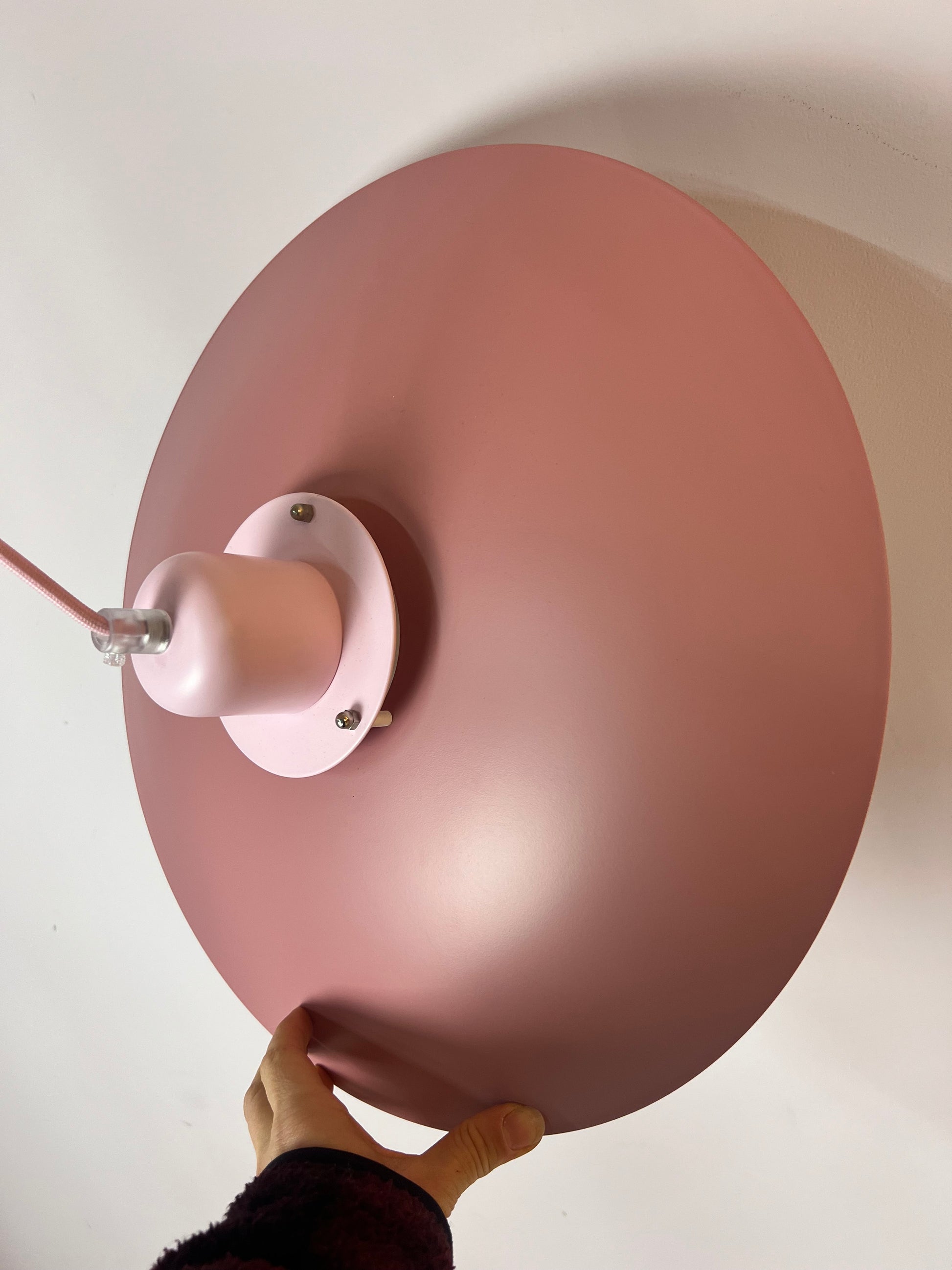 Lamellenlampe aus Dänemark in rosa