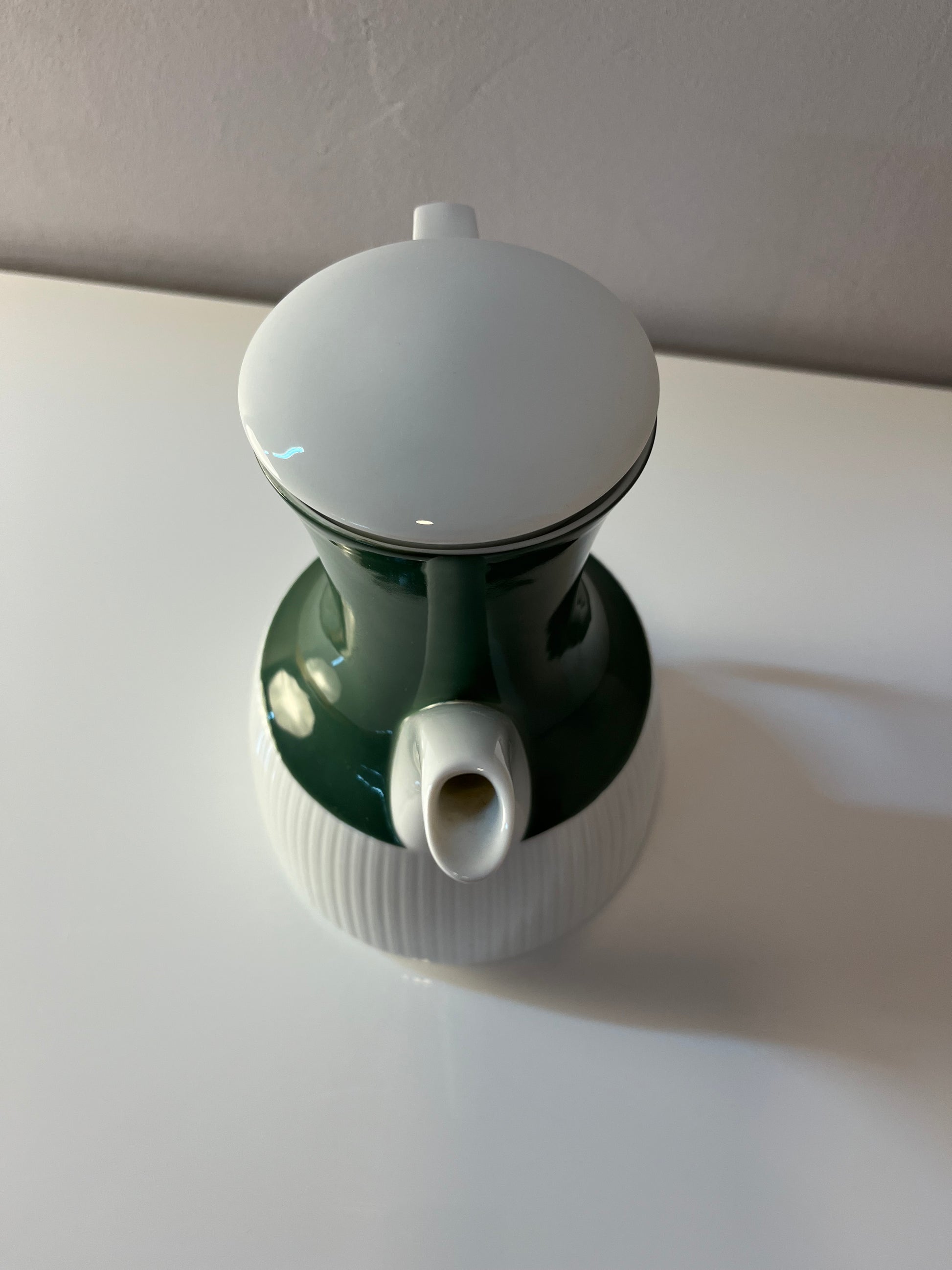 Kaffeekanne Modulation Secunda grün von Tapio Wirkkala für Rosenthal