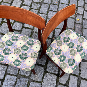 Set: 2x Esszimmerstuhl floral Teak von Farstrup
