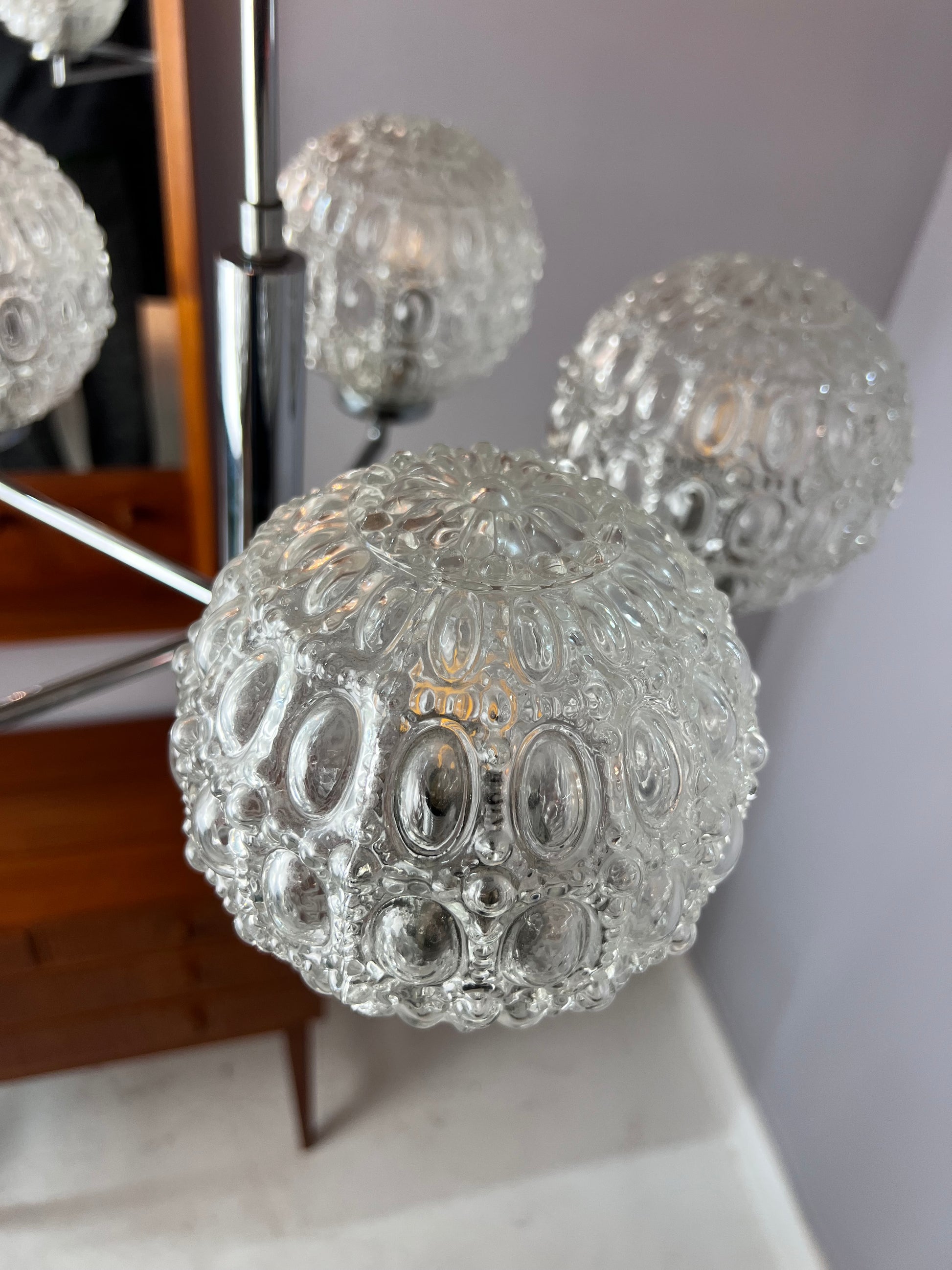 Kronleuchter Sputnik Chrom