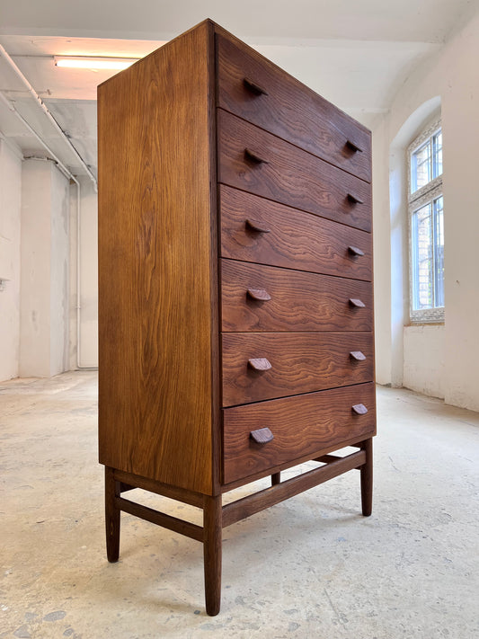 Kommode Tallboy Eiche von Poul Volther für FDB Møbler
