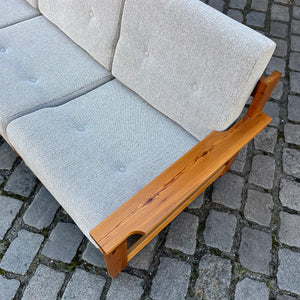 3-Sitzer Sofa beige grau Safari Style