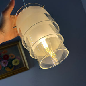 Lamellenlampe Eiszapfen weiß Glas von Markslöjd Sweden