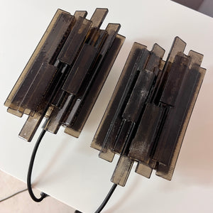 Set: 2x Wandlampe graubraun von Claus Bolby
