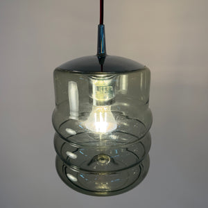 Hängelampe Rauchglas Chrom von Peill & Putzler