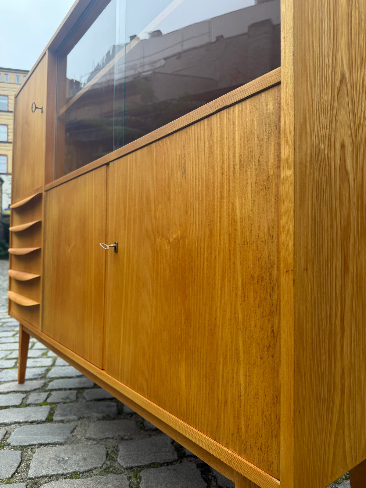 Highboard Typ 602/G Esche von Franz Ehrlich für Hellerau