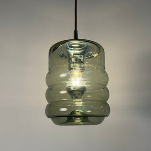 Hängelampe Rauchglas Chrom von Peill & Putzler