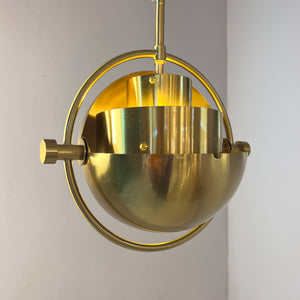 Hängelampe Multi-Lite Messing von Louis Weisdorf für GUBI