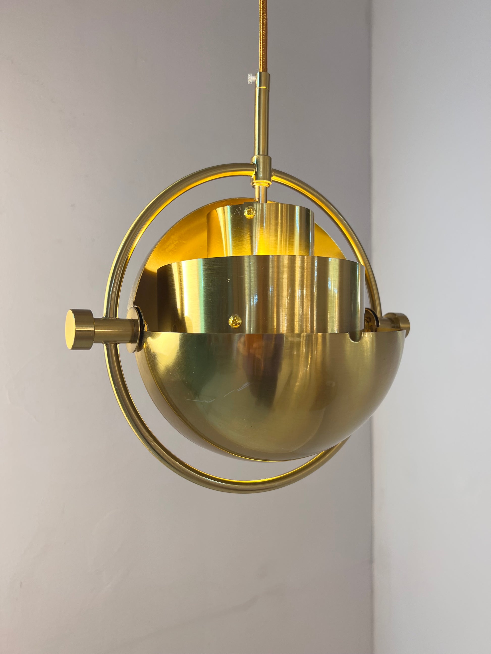 Hängelampe Multi-Lite Messing von Louis Weisdorf für GUBI