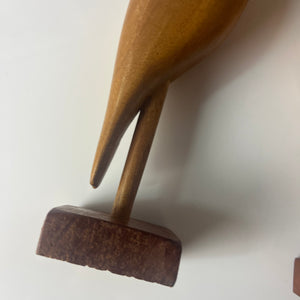Set: 2 Kraniche Holz