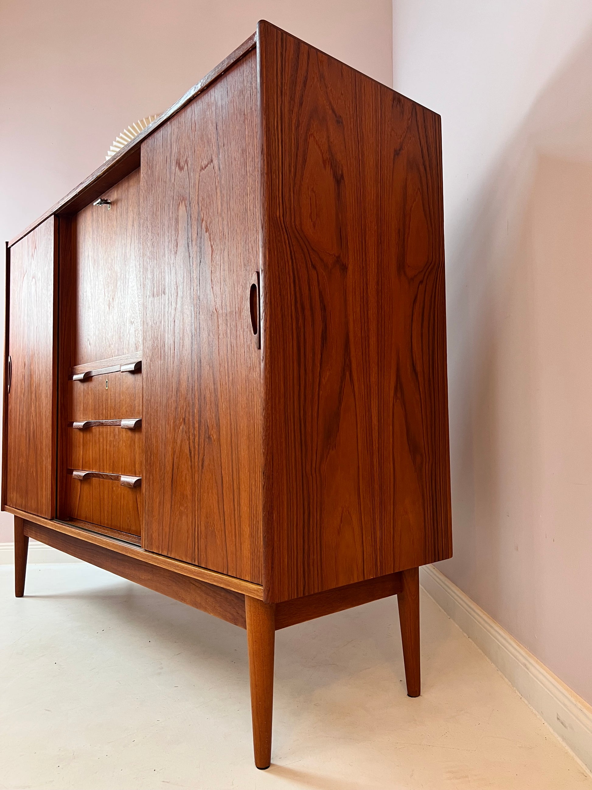 Highboard Teak von Tibergaard aus Dänemark