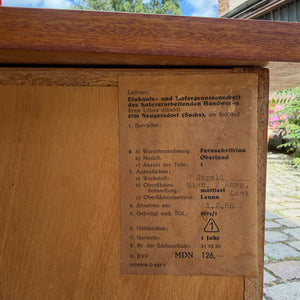 Fernsehvitrine Sapelli-Mahagoni mit drehbare Platte
