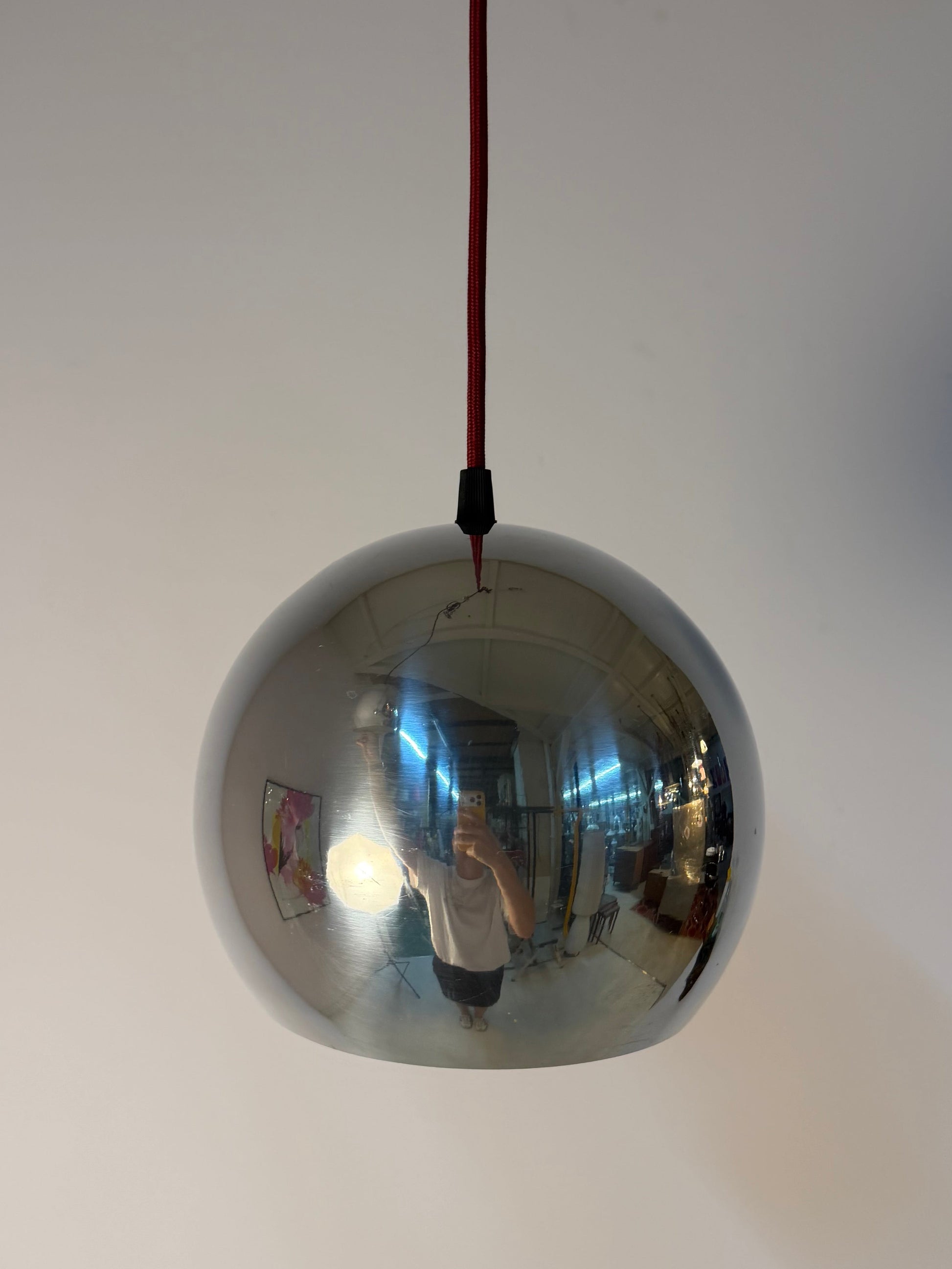 Kugellampe Topan Chrom von Verner Panton