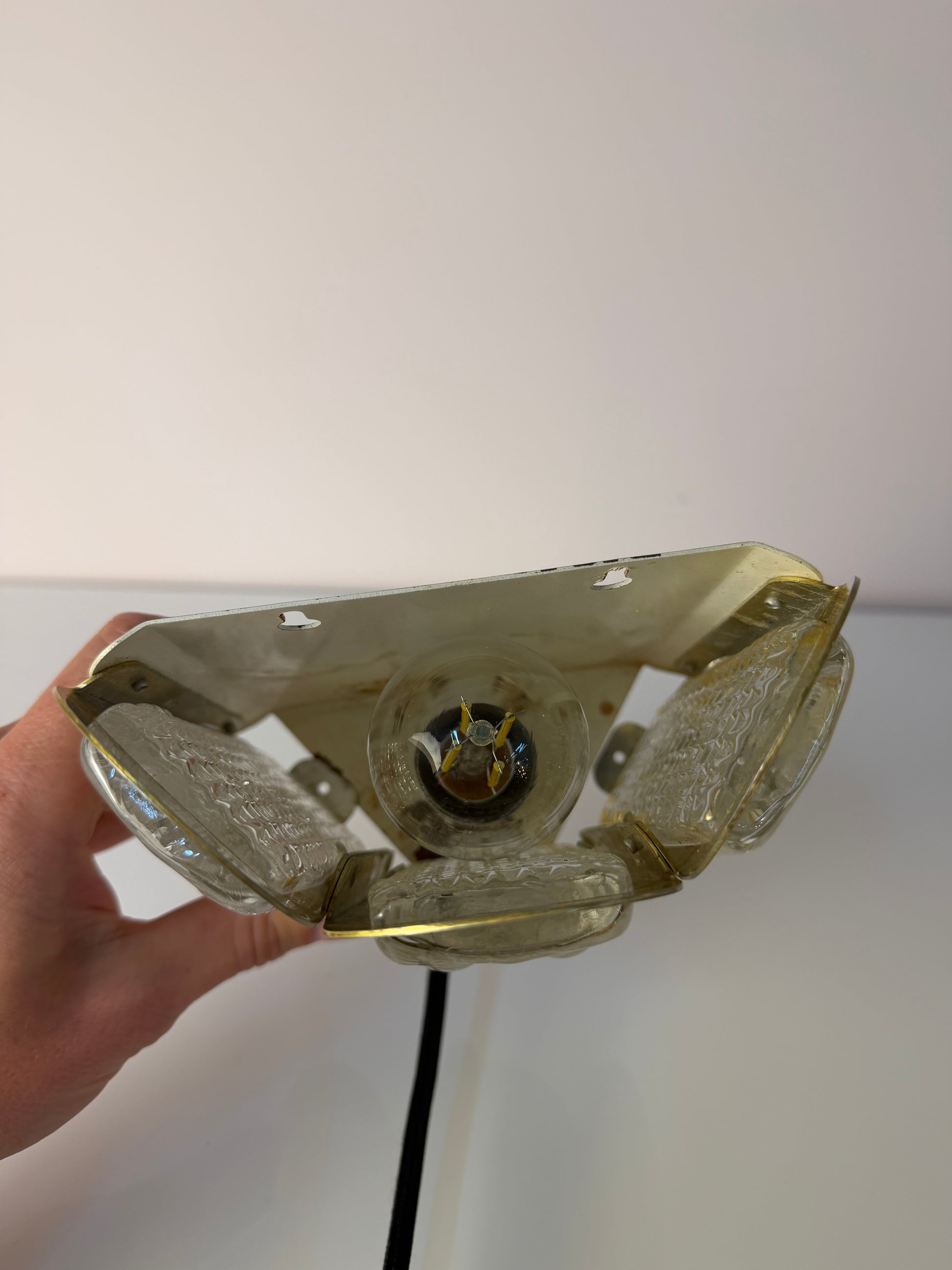 Wandlampe gold Glas von Vitrika