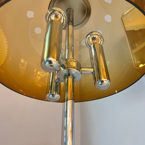Tischlampe Chrom & Plexiglas 70er