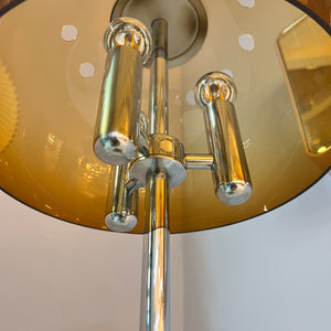Tischlampe Chrom & Plexiglas 70er