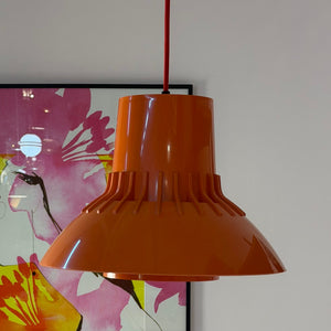 Hängelampe Solar orange Kunststoff von Svend Middelboe für Nordisk Solar