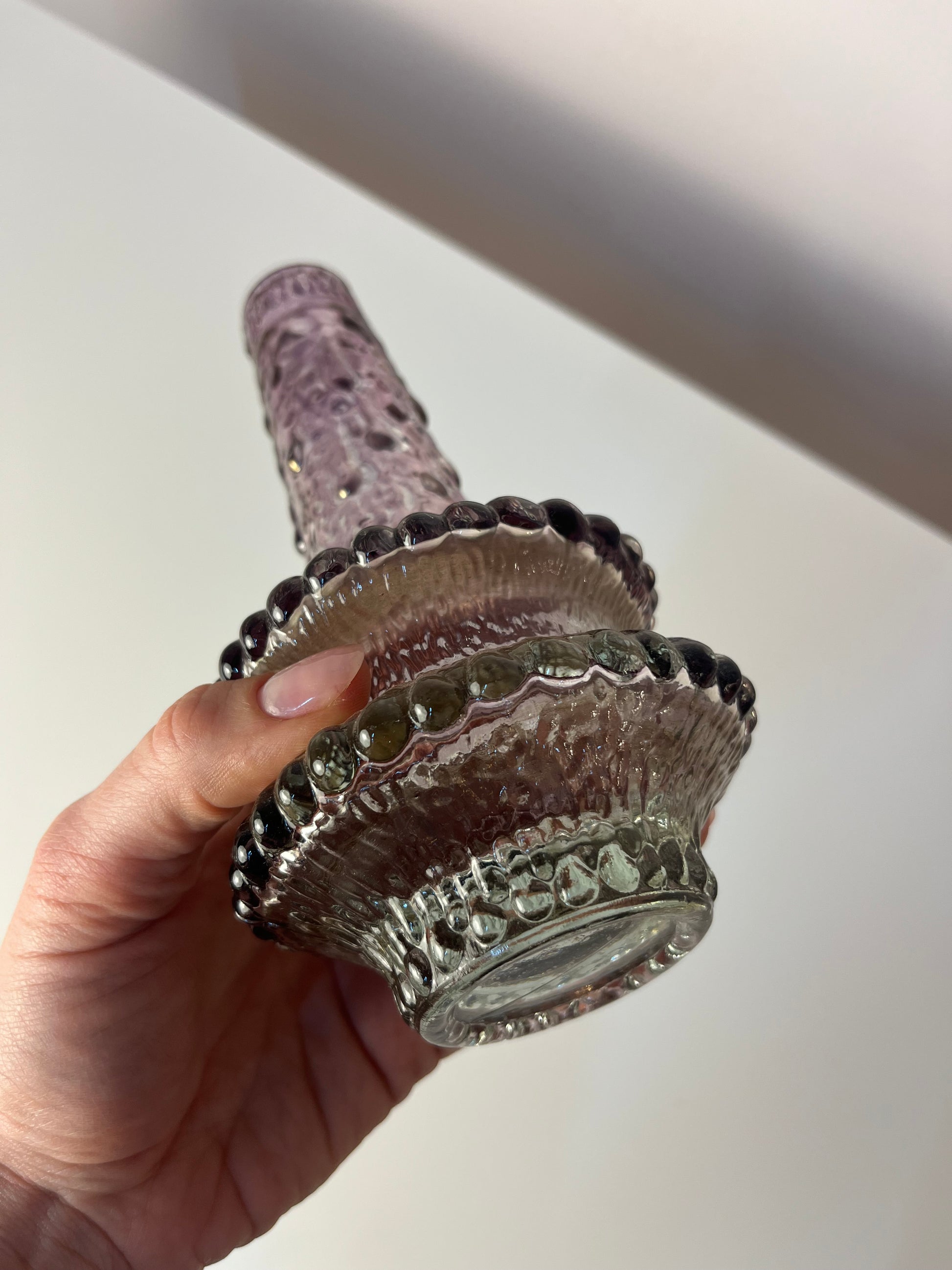 Vase Eisglas irisierend von Timo Sarpaneva für Iittala
