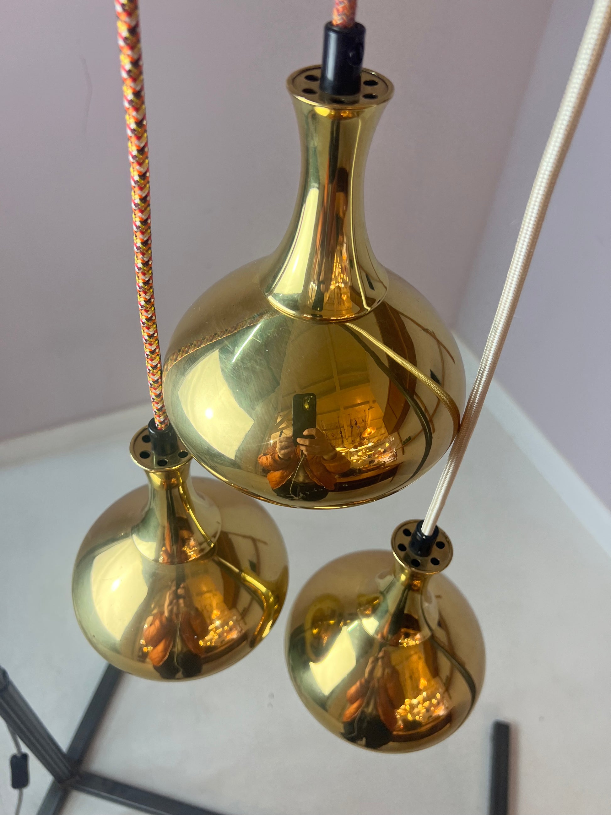 Hängelampe Messing von Scandi Lamp
