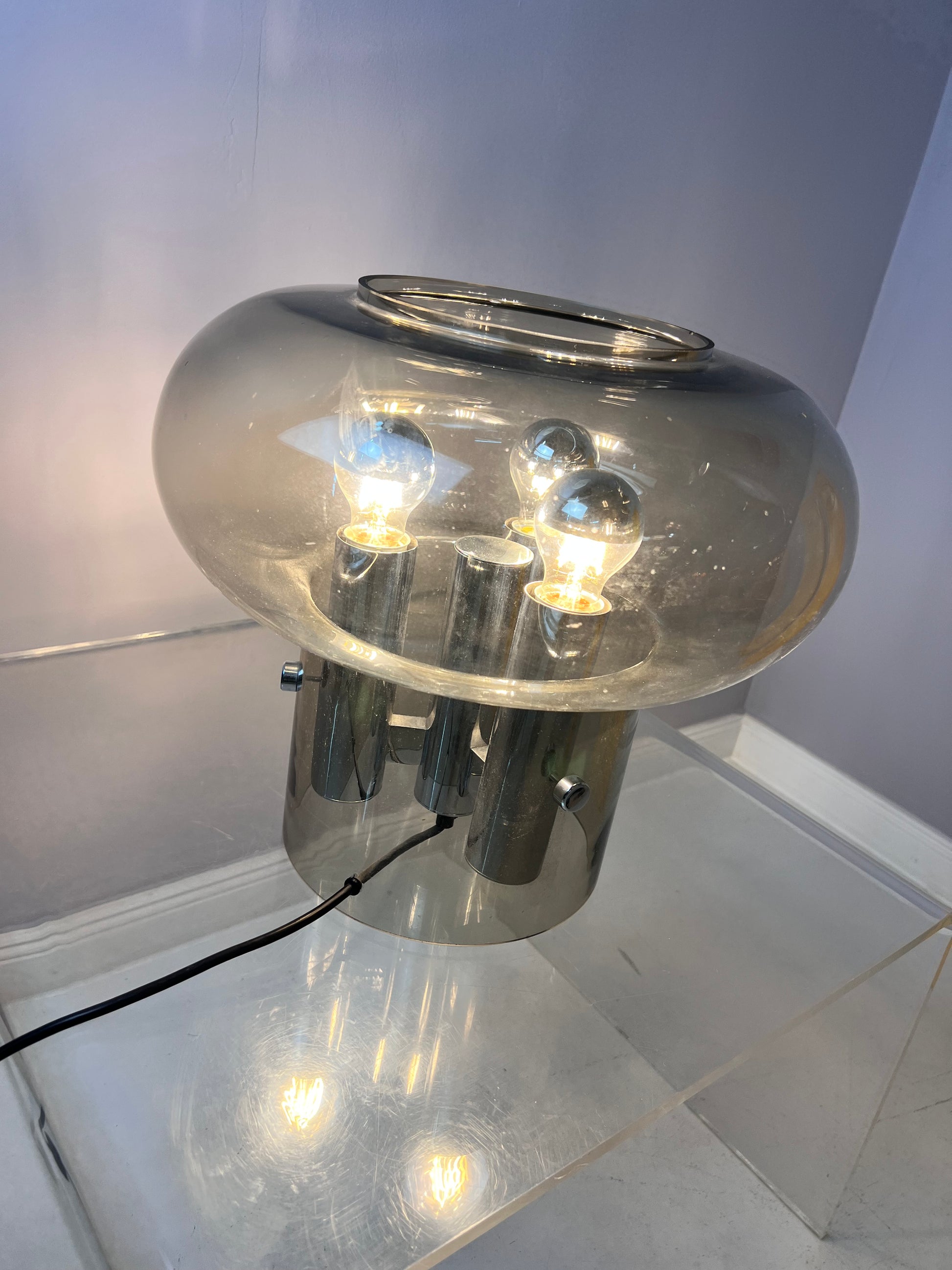 Große Tischlampe von Leclair & Schäfer