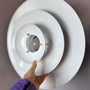 Lamellenlampe schwarz weiß aus Dänemark