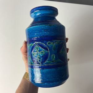 Vase Azul Rimini von Aldo Londi für Bitossi